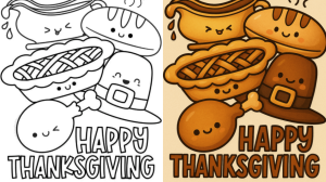 thanksgiving coloring pages