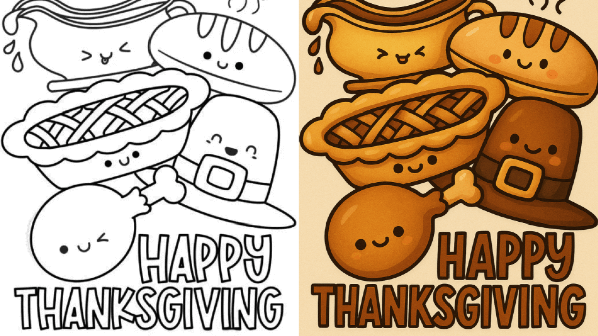 thanksgiving coloring pages
