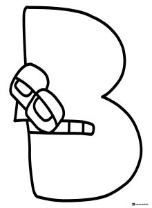 Alphabet Lore B Coloring Page