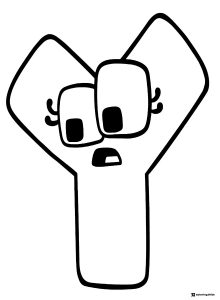 Alphabet Lore Y Coloring Sheet