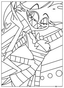 Angel Dust Close up Abstract Coloring Page