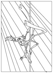 Angel Dust Pole Dancing Coloring Page