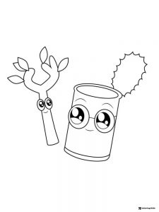 Canny and Branch Lankybox Coloring Page