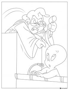 Casper and Ghostly Trio Coloring Page