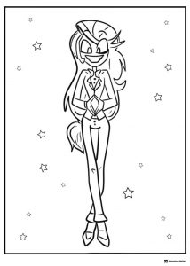 Charlie Morningstar Smiling Coloring Page