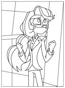 Charlie Morningstar with Fists Up Coloring Page