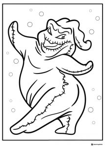 Dancing Oogie Boogie Coloring Page
