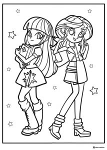 Equestria Girls Twilight Sparkle and Sunset Shimmer