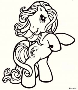 G1 My Little Pony with rainbow cutie mark