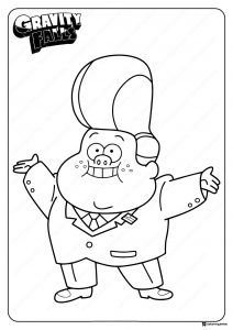 Gideon Gleeful Coloring Page