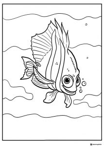 Gill the Moorish Idol Coloring Page