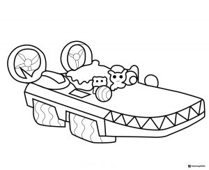 Gup B from Octonauts coloring page