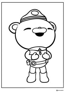 Happy Barnacles from Octonauts coloring page
