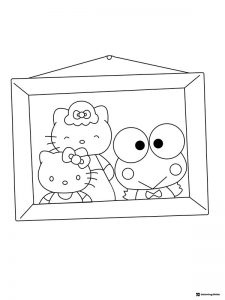 Hello Kitty and friends in a photo frame 1