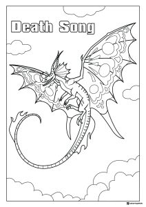How to Train Your Dragon Death Song dragon coloring page