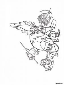Kai and his jombies Kung Fu Panda Coloring Sheet