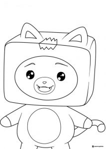 LankyBox Foxy Full Body Coloring Page