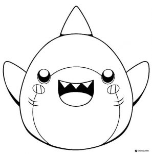 LankyBox Sharky Coloring Page