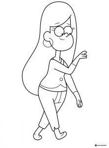 Lazy Susan Coloring Page Walking
