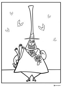 Mayor of Halloween Town Coloring Page