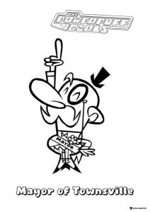 Mayor of Townsville Coloring Page