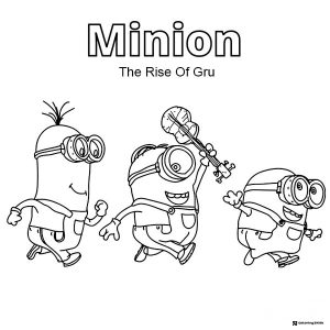 Minions The Rise of Gru Coloring Page