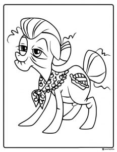 My Little Pony Granny Smith with apples coloring page