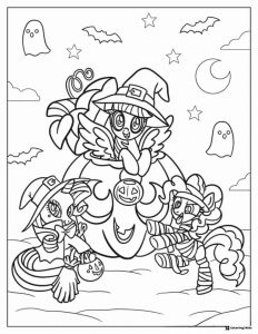 My Little Pony Halloween costumes with pumpkin coloring