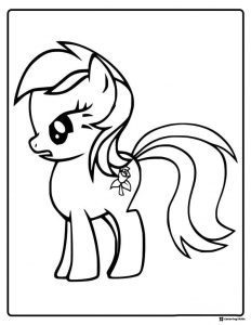 My Little Pony looking upset coloring page