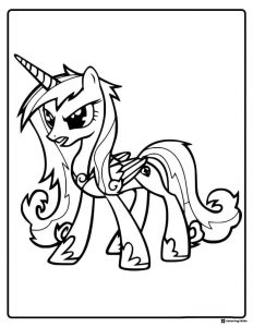 Nightmare Moon My Little Pony coloring page