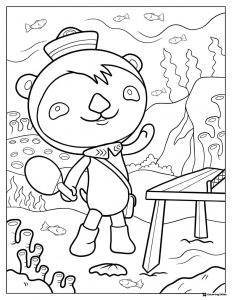 Octonauts Barnacles Underwater Scene Coloring Page