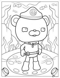 Octonauts Captain Barnacles Underwater Coloring Page
