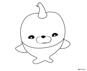 Octonauts Narwhal calf coloring page