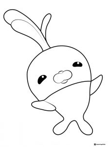 Octonauts Sea Otter creature coloring page