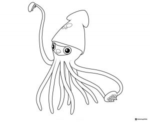Octonauts Squirt Coloring Sheet