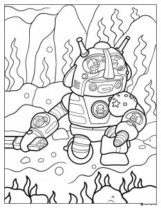 Octonauts in GUP M underwater coloring page