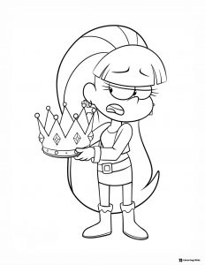 Pacifica Northwest Coloring Page Holding Crown