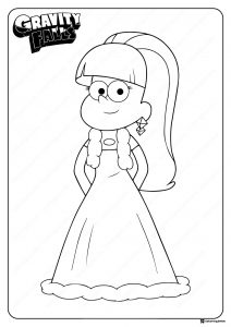 Pacifica Northwest Coloring Page in a dress