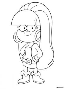 Pacifica Northwest Coloring Page with hands on hips