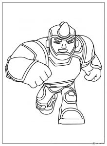 Rhino Charging Pose Coloring Page