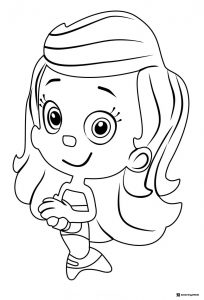 Snail in postal hat holding box coloring page