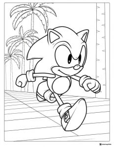 Sonic Boom Team Group Action Coloring Page