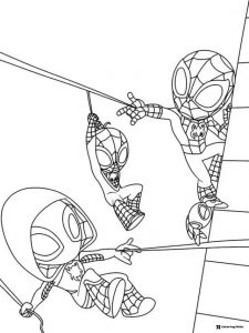 Spidey and Friends Web Slinging Action Coloring