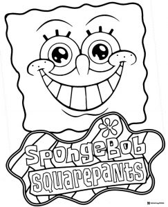 SpongeBob SquarePants logo and smiling face