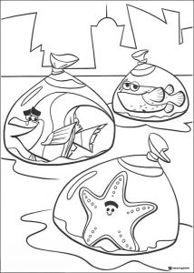 Tank Gang in Bags Coloring Page