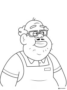 Toby Determined Coloring Page