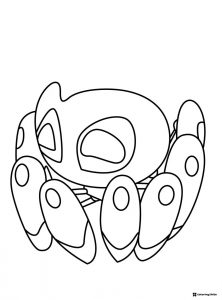 Trace E Spider Bot Coloring Page