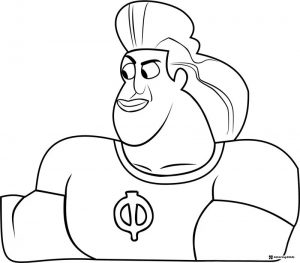 Wild Kratts Zach Varmitech smiling portrait coloring page