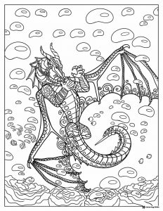 Wings of Fire Underwater Dragon Coloring Sheet
