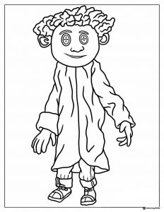 Wybie Doll Coraline Coloring Page